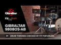 Sgabello per batteria Gibraltar Serie 9800 - 9808OS-AB