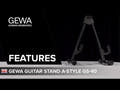 GEWA A-Style supporto per chitarre GS-40AB, chitarra western