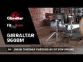 Gibraltar 9608M Sgabello per batteria