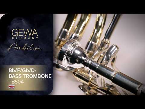 GEWA Ambition TB504 trombone basso, laccato trasparente