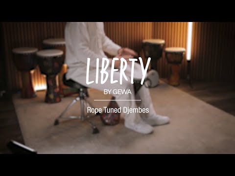GEWA Djembé Liberty Series accordato a corda - 14" Crazy Neon
