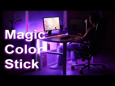 Ibiza Magic Color Stick RGB Luce da pavimento (Nero)