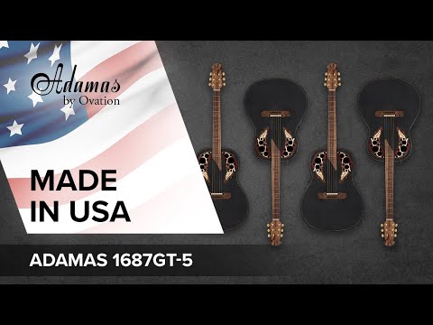 Adamas chitarre E-Acoustic 1687GT Deep Non-Cutaway - Black (1687GT-5-G)