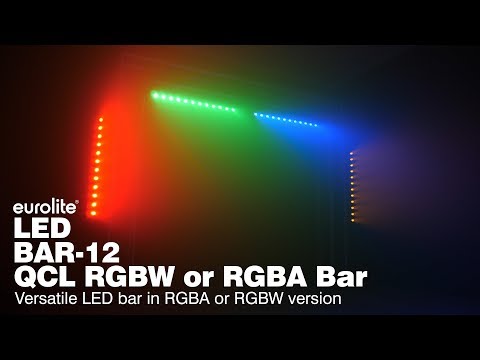 Set Eurolite 4x BARRE LED-12 QCL RGBW Barra + Flightcase