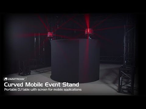 OMNITRONIC Supporto mobile curvo per eventi