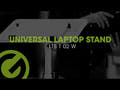 Gravity LTS T 02 W - supporto universale per laptop con perni di sostegno regolabili e base in acciaio