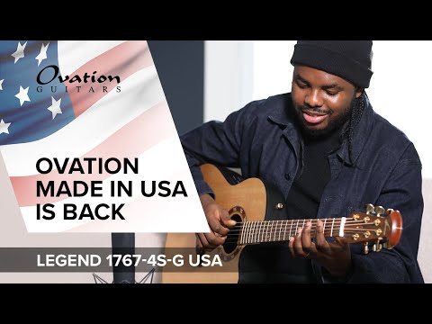 Ovation E-Acoustic Chitarre Pro Series Legend USA - Natural Satin (1767-4S-G)