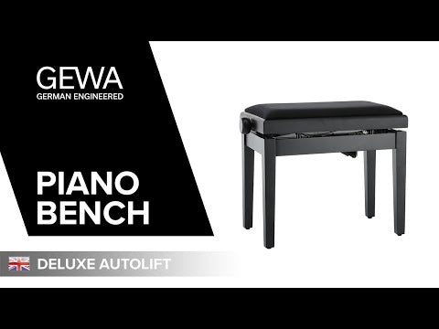 GEWA Panca per pianoforte Deluxe Autolift - Black lucido