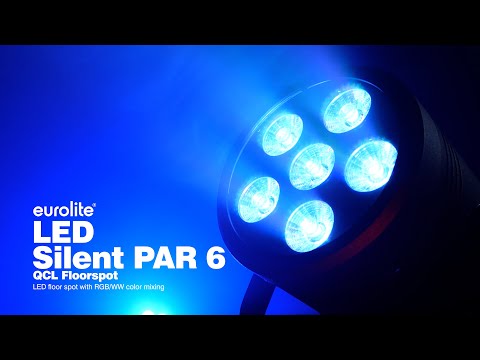 EUROLITE LED Silent Par 6 QCL da pavimento wh