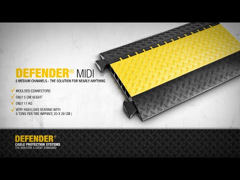 Defender MIDI 5 2D SET BLU - Modulært system, 5 kanaler | SÆT blå | kørestolsvenlig overgang | højde 5,4 cm