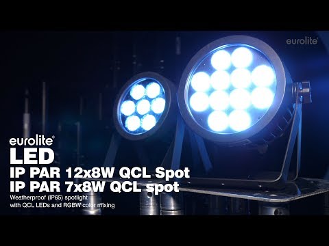 EUROLITE LED IP PAR Lampada QCL Spot (12x8W)