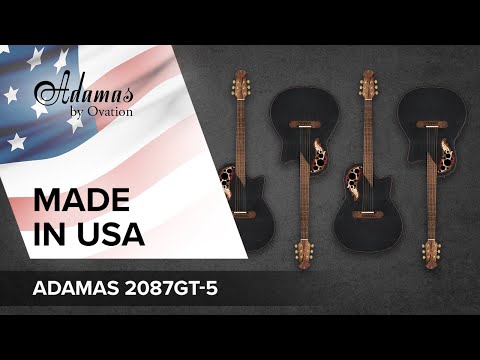 Adamas E-Acoustic Chitarre 2087GT Deep Contour Cutaway - Black (2087GT-5-G)