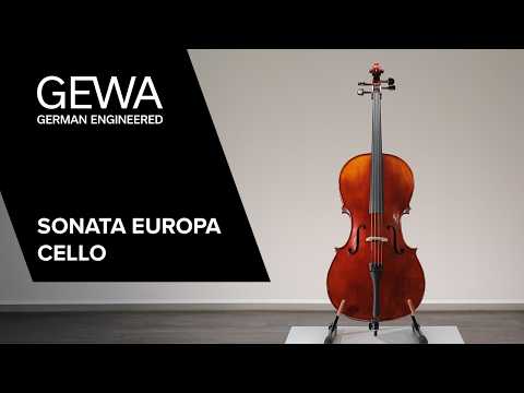 Violoncello GEWA Sonata Europa 3/4, montato con archetto in massaranduba e custodia