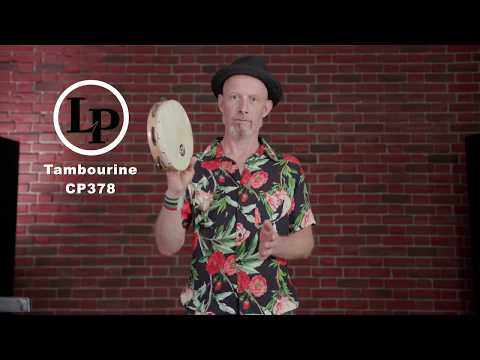 Latin Percussion Tambourine CP Wood - 8", fila singola (CP378)