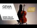 GEWA Anniversary violoncello 1/2, montato con archetto, custodia e colofonia