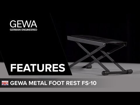GEWA poggiapiedi FS-10OR per chitarrista, arancione