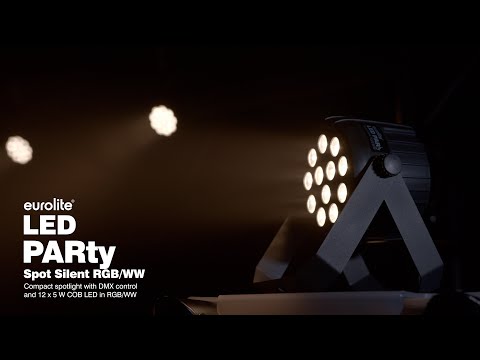 EUROLITE Set 4x LED PARty Spot Silent RGB/WW con borsa morbida