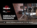Gibraltar Sgabello per batteria serie 9800 - 9808ARW