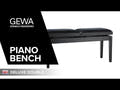 GEWA Panchetto per pianoforte Deluxe Double - White matt