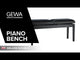 GEWA Piano bench Deluxe Double - White matt
