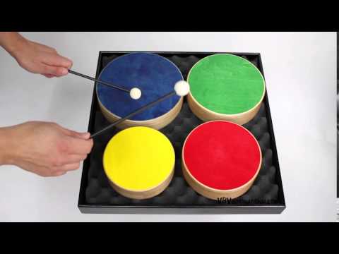 Batteria in legno per bambini (Multicolore)