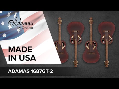 Adamas Chitarre E-Acoustic 1687GT Deep Non-Cutaway - Reverse Red Burst (1687GT-2-G)