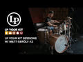 Latin Percussion Tambourine City Hi-Hat Jingle Ring - doppia fila (LP191NYD)