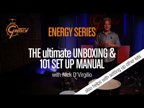 Gretsch Energy trommesæt 22", Black, uden bækkener, 5 dele hardware