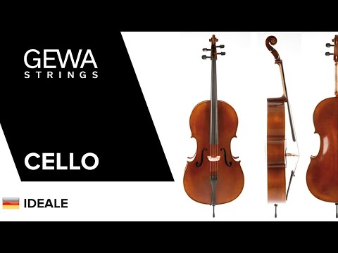 GEWA Cello Ideale - 1/4 (Ready to play, incl. bag, carbon bow, Larsen Aurora strings, transport-secured)