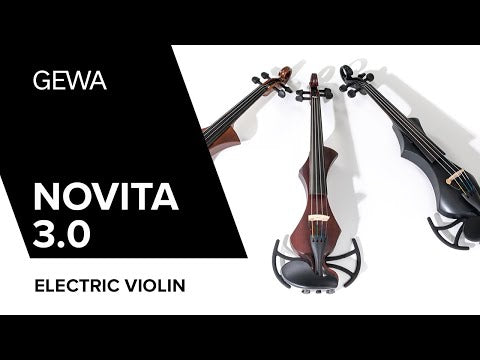 GEWA E-violino Novita 3.0 - Marrone dorato (con spalliera Wittner)