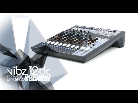 LD Systems VIBZ 12 DC - console di missaggio a 12 canali con DFX e compressore