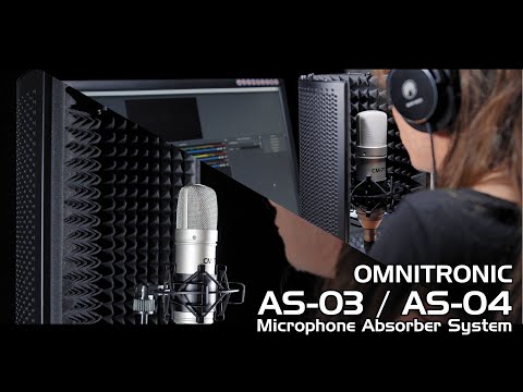 Sistema assorbitore per microfono OMNITRONIC AS-03, pieghevole