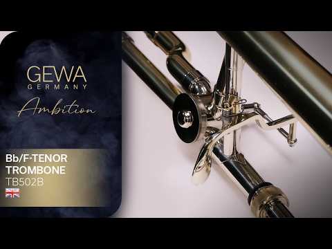 GEWA Ambition TB502B trombone tenore Bb/F, vernice trasparente