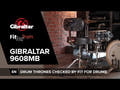 Gibraltar Sgabello per batteria serie 9000 - 9608MB