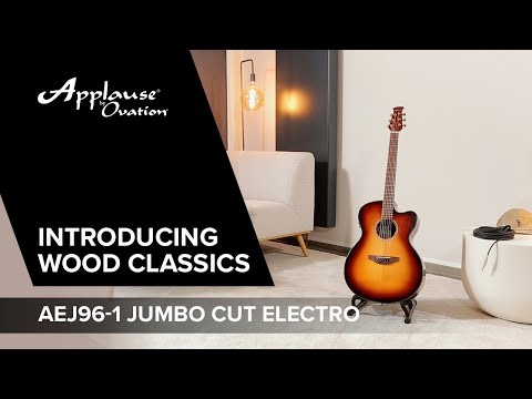 Applause E-Acoustic Guitar Wood Classics AEJ96-1 Jumbo Cut Electro - Sunburst (AEJ96-1)