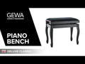 GEWA Panchetto per pianoforte Deluxe Classic - White lucido