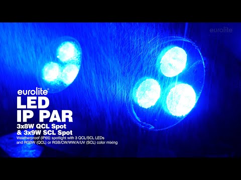EUROLITE LED IP PAR 3x8W QCL Faro