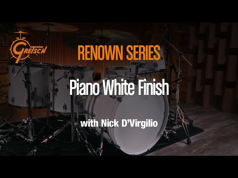 Gretsch Renown Maple 3-delt shell set 24", Piano White