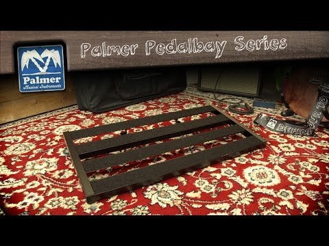 Palmer PEDALBAY® 80 - Letvægts, variabelt pedalboard med beskyttende softcase, 80 cm