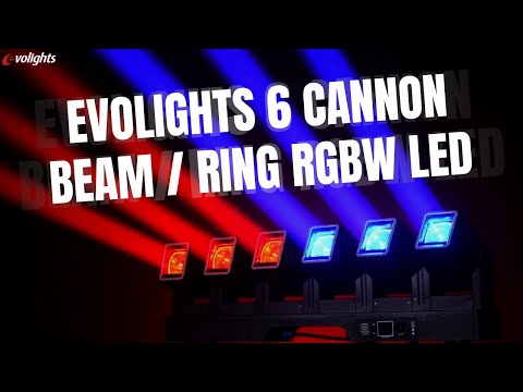 Evolights 6 Barra mobile Cannon 6x60W RGBW