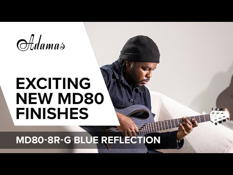 Adamas E-Acoustic Guitar Adamas MD80-NWT Mid-Depth Contour Cutaway - NWT Blue Reflection (MD80-8R-G)