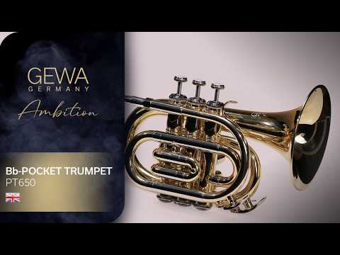 GEWA Ambition PT650 tromba tascabile in Sib, verniciatura trasparente