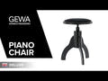 GEWA Sedia per pianoforte Deluxe - Black opaco