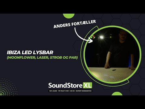 Ibiza LED Lightbar Moonflower, Laser and Strobe