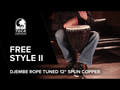 Toca Djembe Freestyle II con accordatura a corda - Tramonto africano (TF2DJ-12AFS)