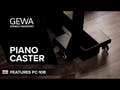 GEWA Piano Caster PC-10B - Coppia