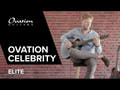 Ovation E-Acoustic Chitarre Celebrity Elite Mid Cutaway - Reverse Blue Burst (CE44-RBB-G)