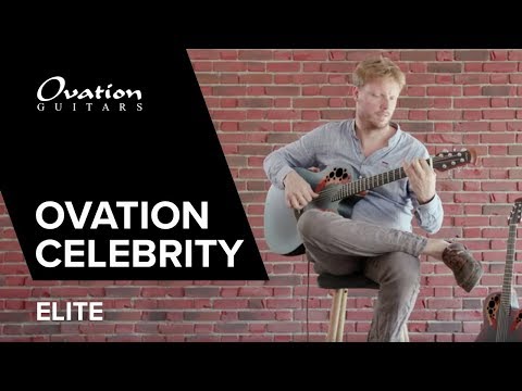 Ovation E-Acoustic Chitarre Celebrity Elite Mid Cutaway - Reverse Blue Burst (CE44-RBB-G)
