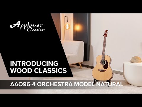 Applause Acoustic Guitar Wood Classics AAO96-4 Orchestra Model Natural - Natural (AAO96-4)