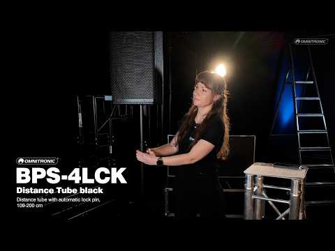 OMNITRONIC Tubo distanziatore nero BPS-4LCK